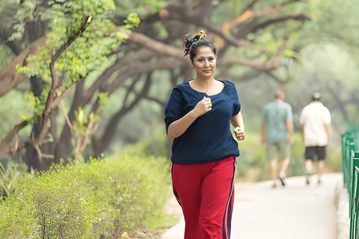 walking for staying young at 45