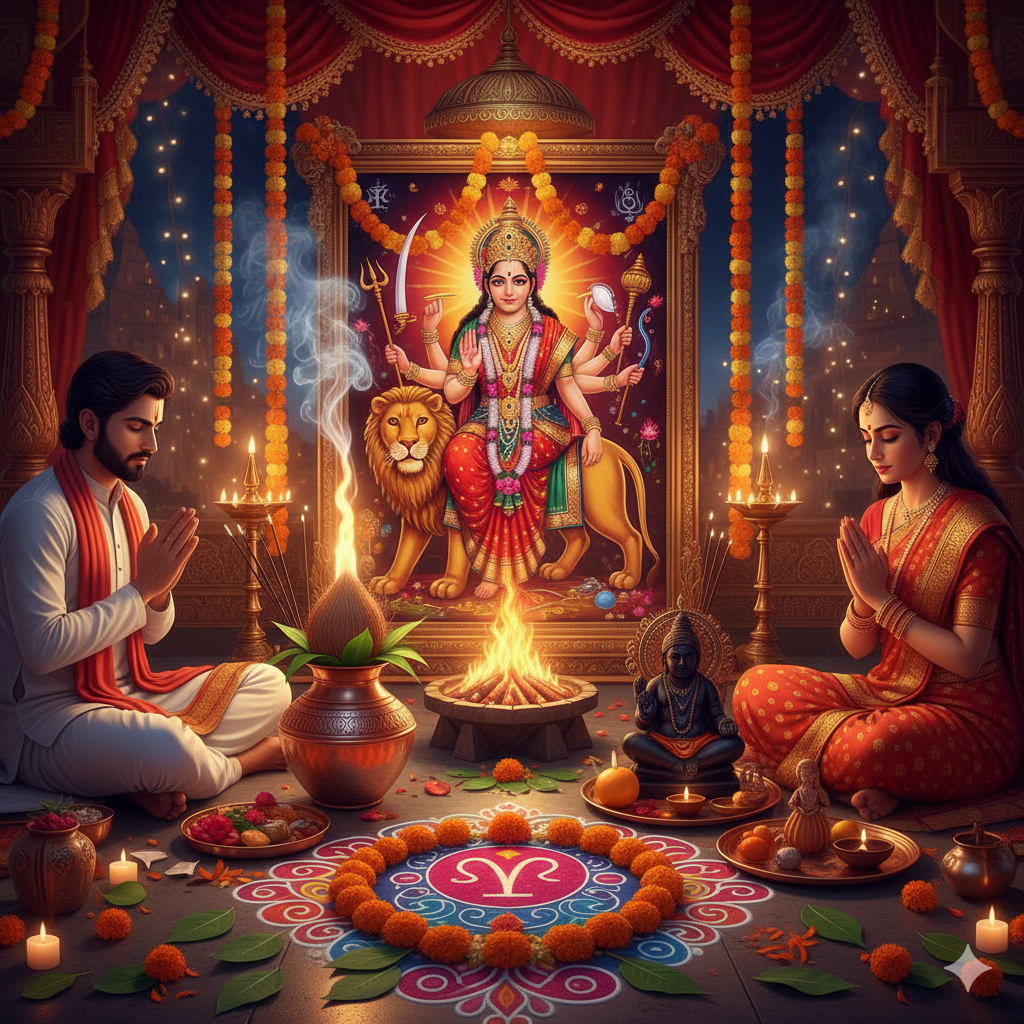 navratri 2025 puja vidhi