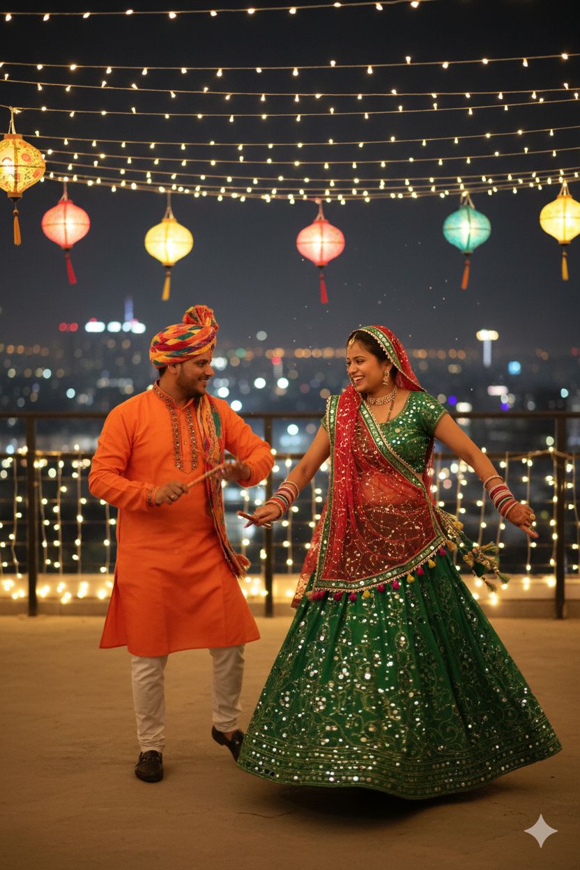 Navratri Couple Gemini Prompt