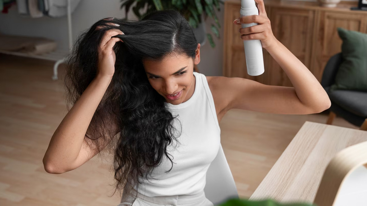 hair care hacks for woman who wear helmet daily1