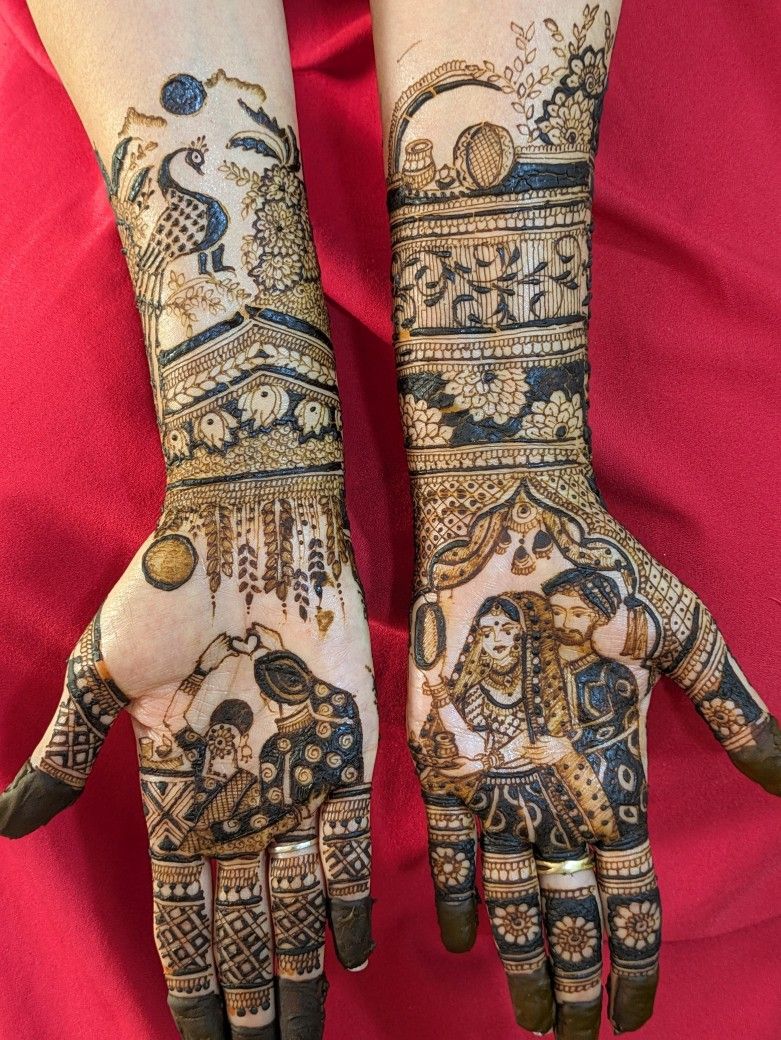 karwa chauth mehndi designs under 500