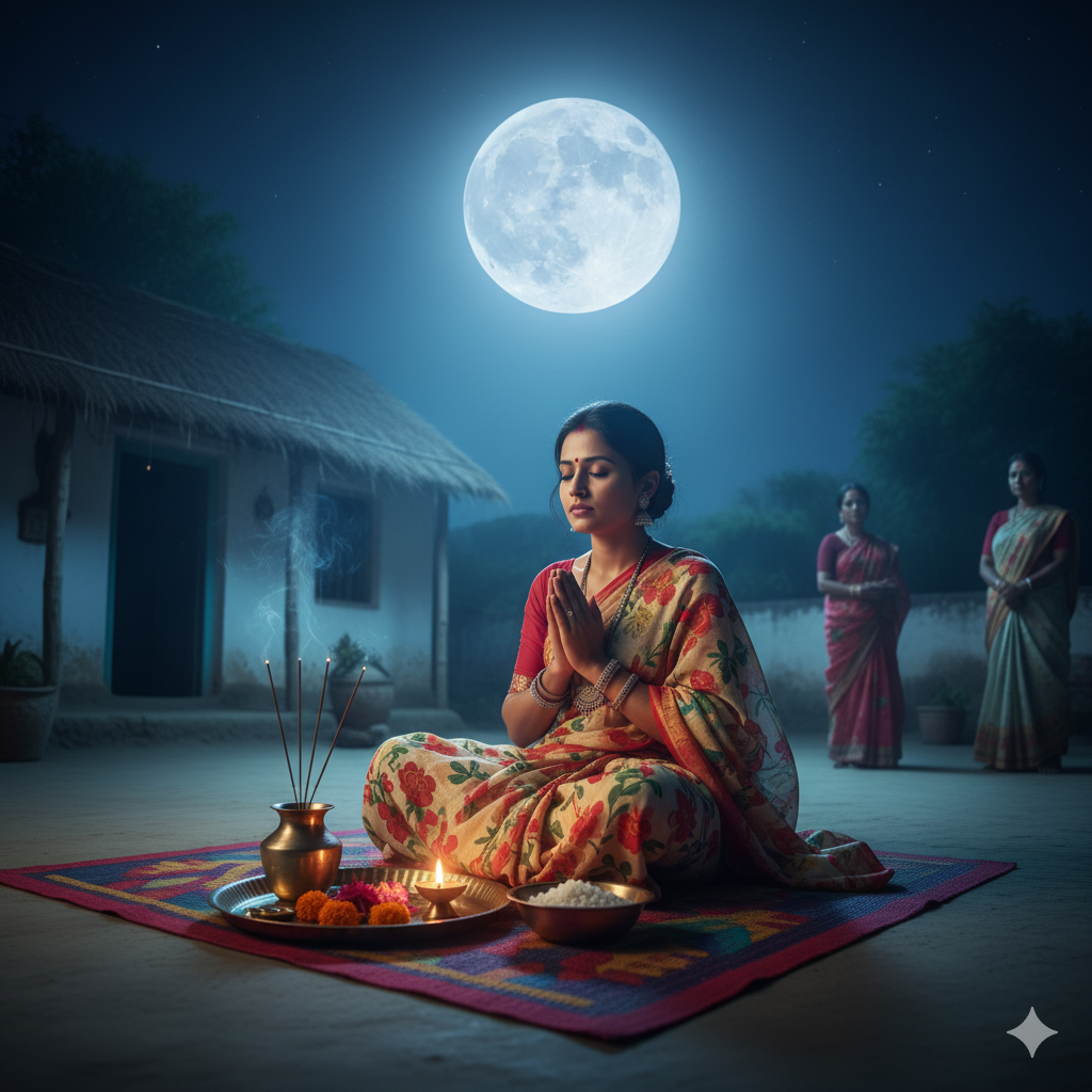 sharad purnima pr chandrama ko arghya dene ka tarika