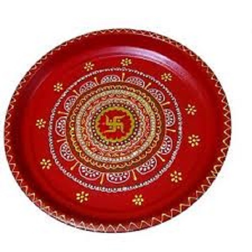 Easy homemade puja thali decoration