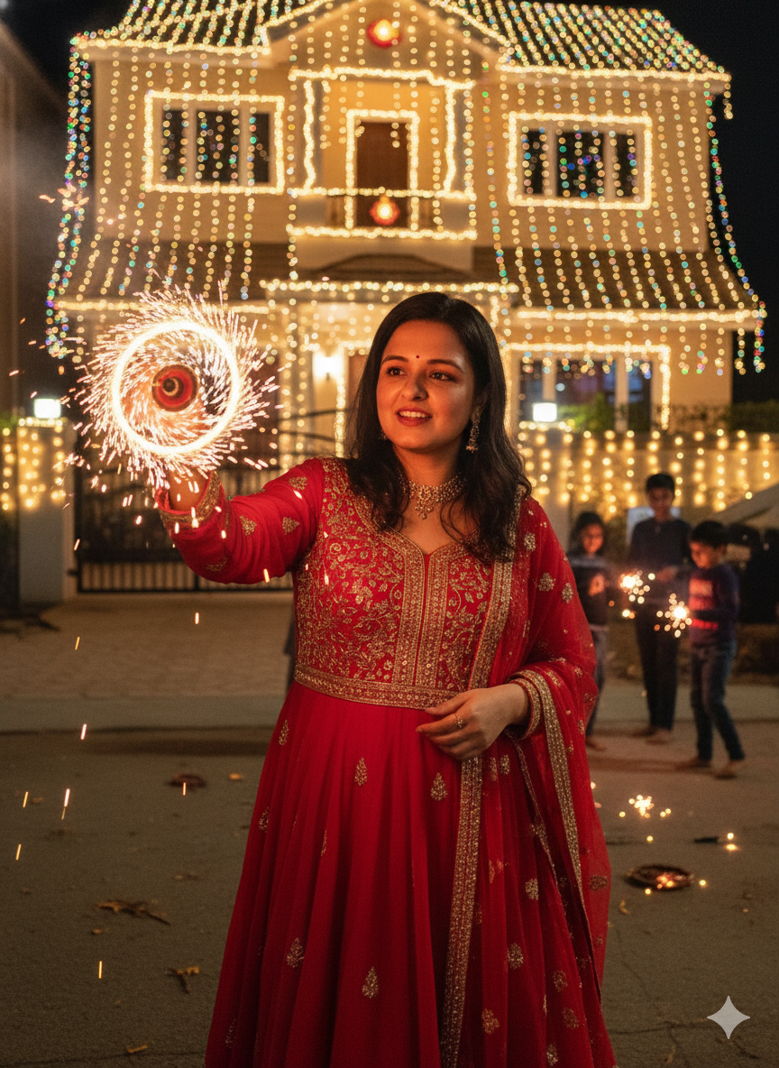 diwali ai prompts for differnt looks image