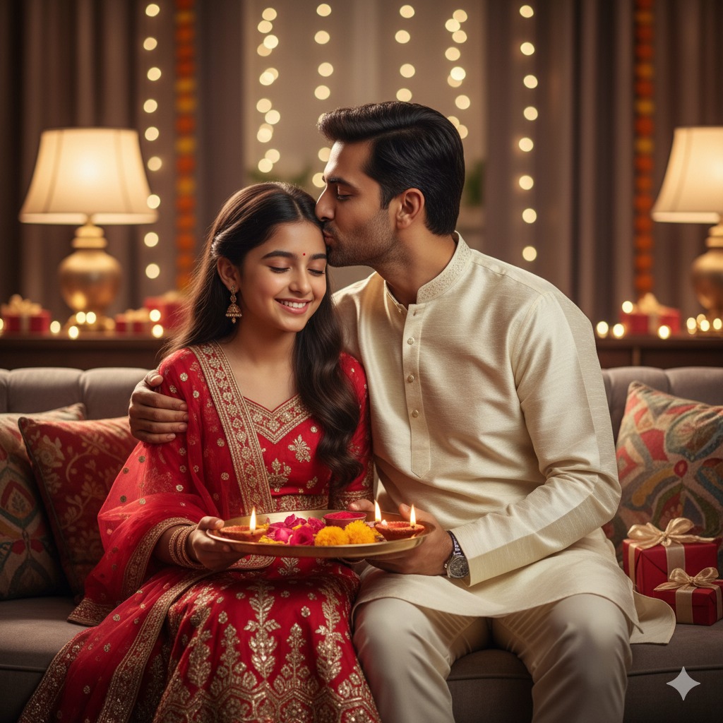 Aarti ki Thali with Brother AI Prompt