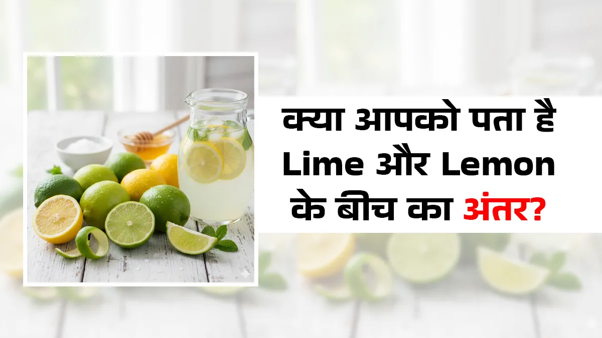 Lemon vs Lime difference in hindi