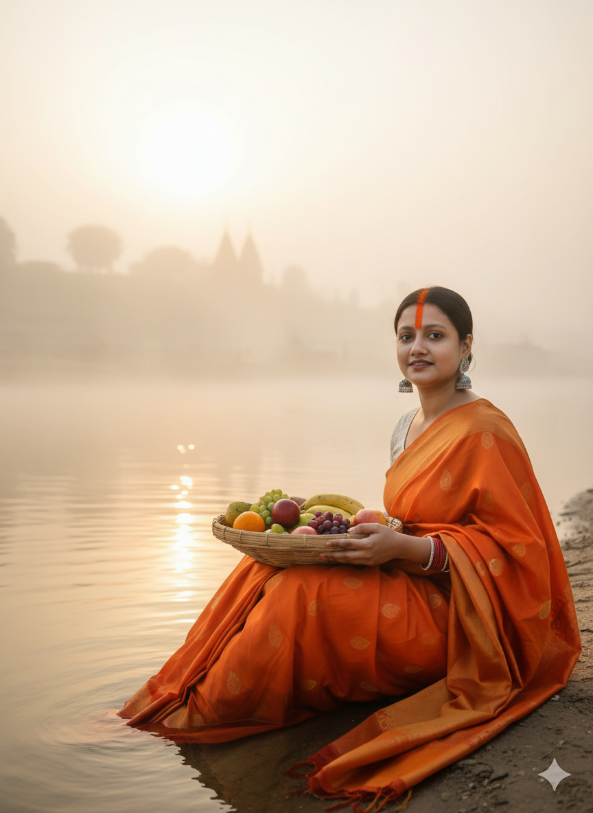 chhath puja photo ai prompt