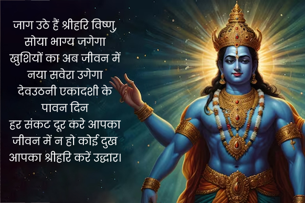 lord vishnu dev uthani ekadashi wishes