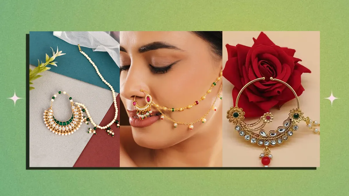 Pearl Bead Nath for Brides