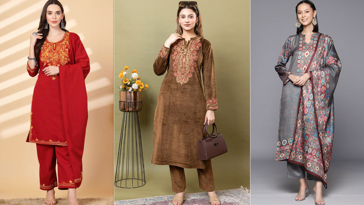 Winter Suit Designs: सर्दियों में ऑफिस पहनने के लिए बेस्ट हैं ये सलवार-सूट, आप भी करें वार्डरोब में शामिल