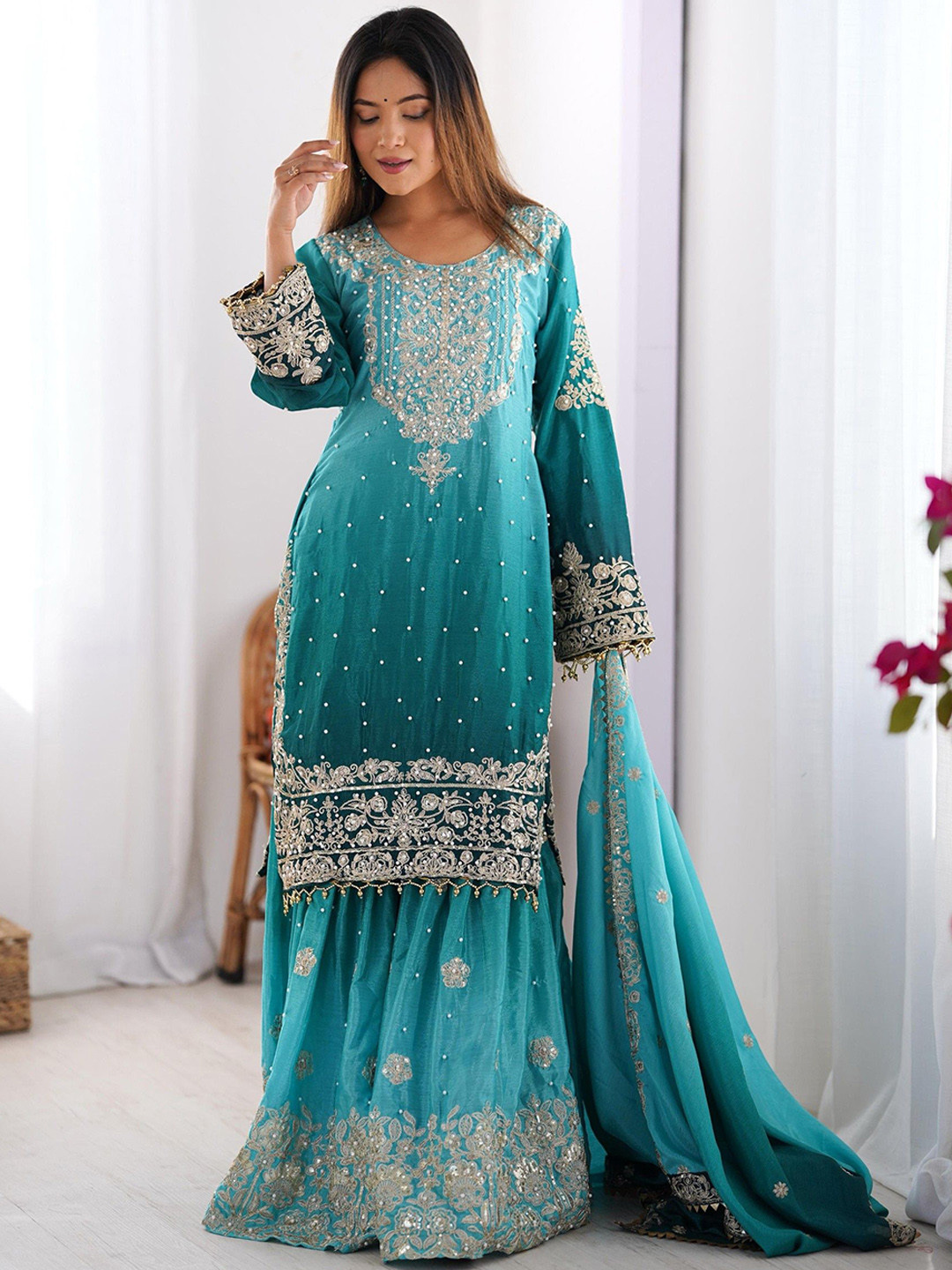 Sharara suit look (3)