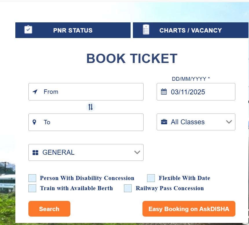 uttar pradesh vistadome jungle safari train ticket booking online step by step guidess