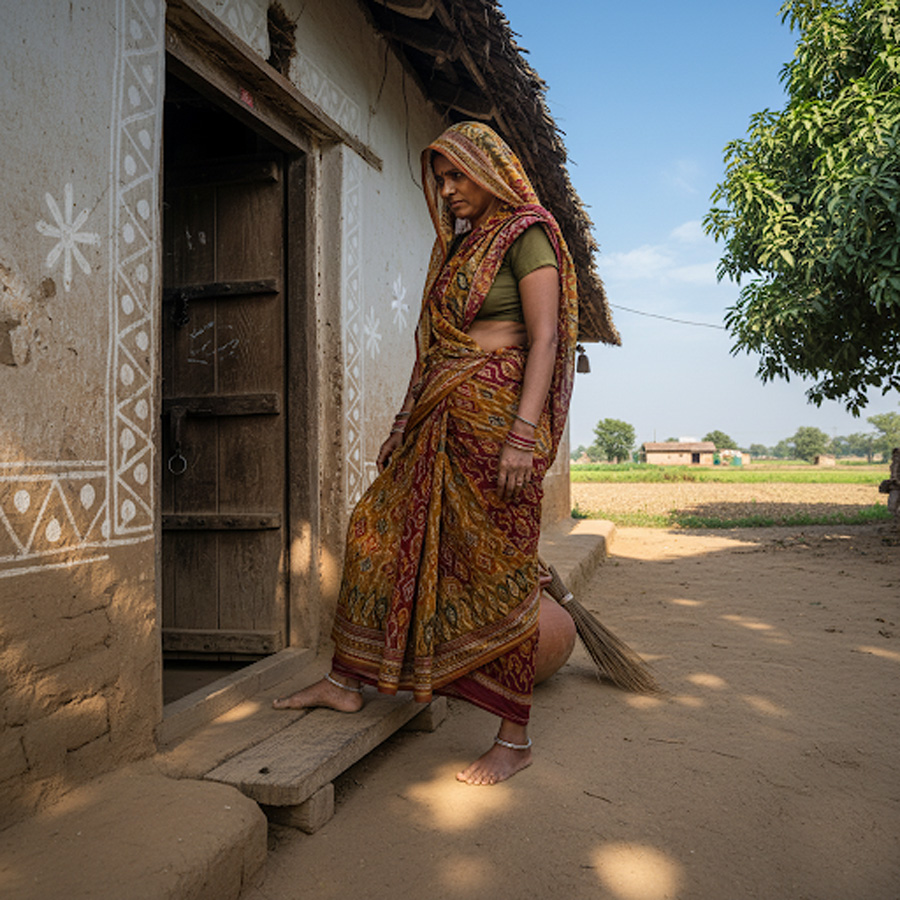 ghar ki chaukhat pr per kyu nahin rakhte hain