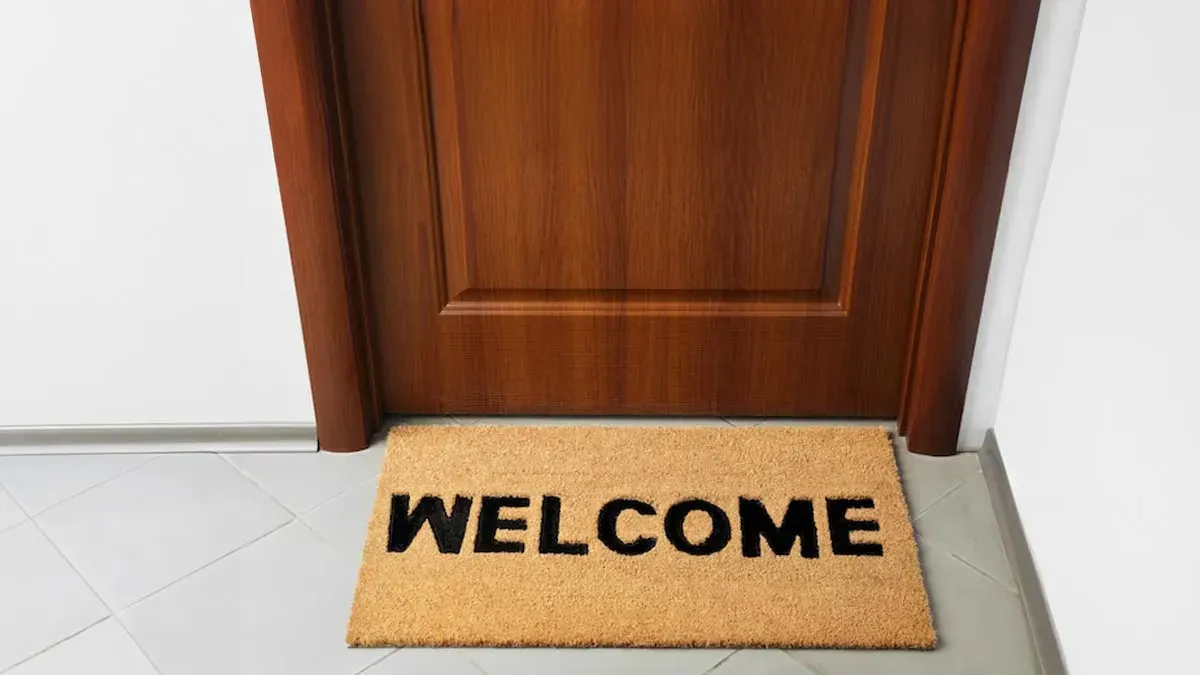 is the word welcome written on your doormat attracting negative energy