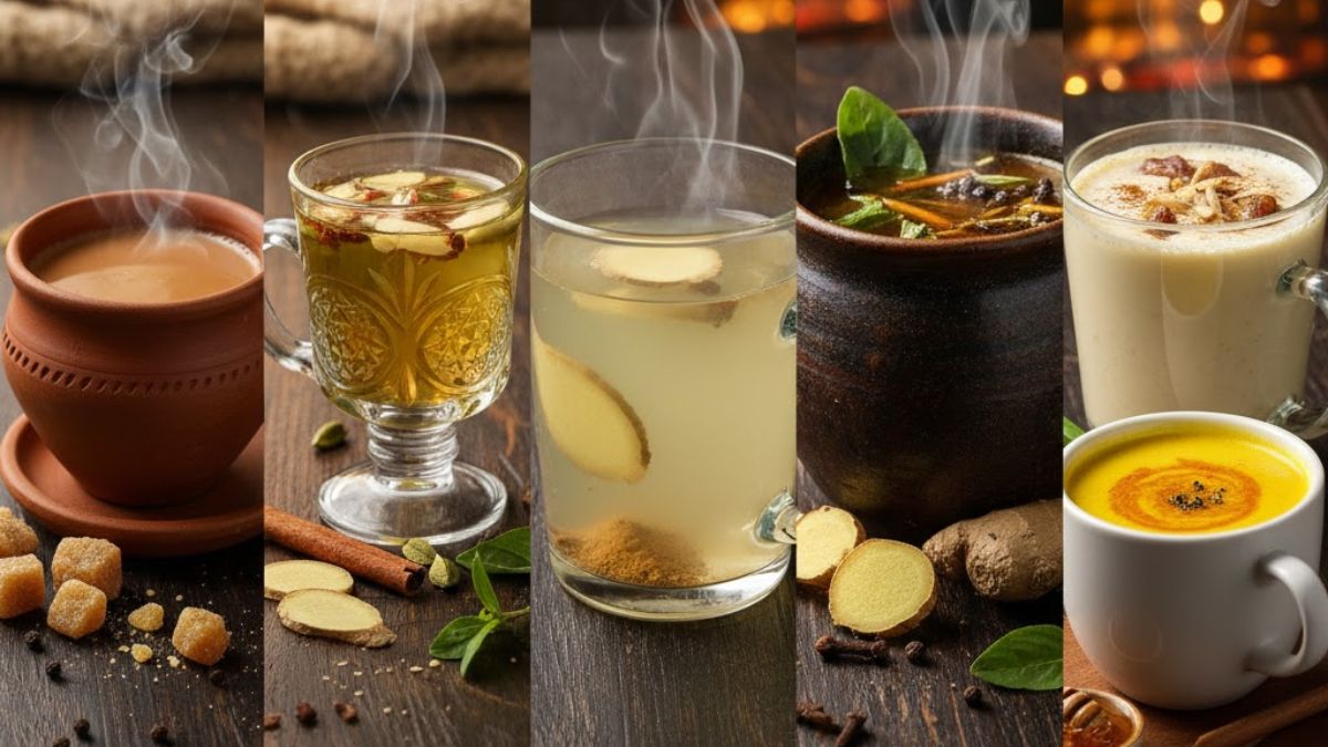 गुड़ की चाय से लेकर कश्‍मीरी कहवा तक, सर्दियों में पी जा सकती हैं ये 6 ड्रिंक्स; जान लें बनाने का आसान तरीका