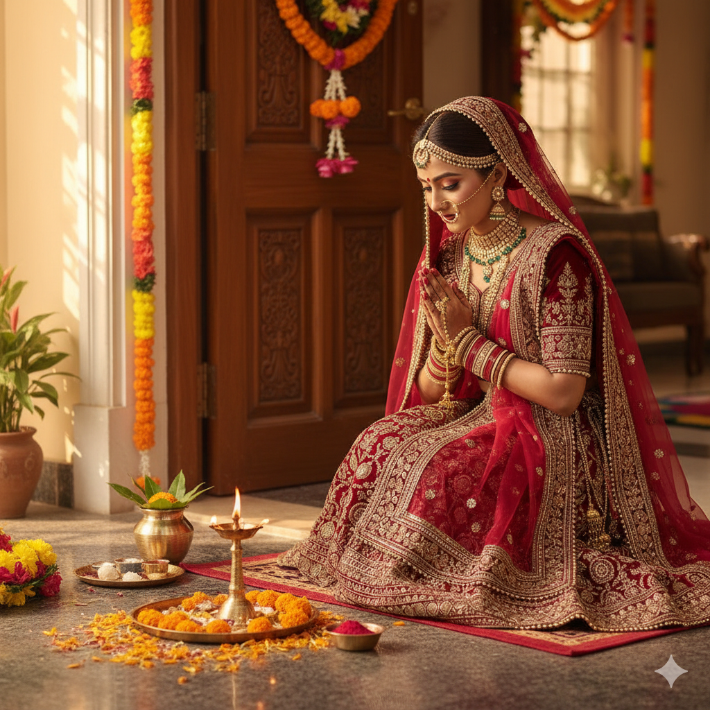 ghar ki dehleej ki puja kyu karti hain betiya vidaai ke samay