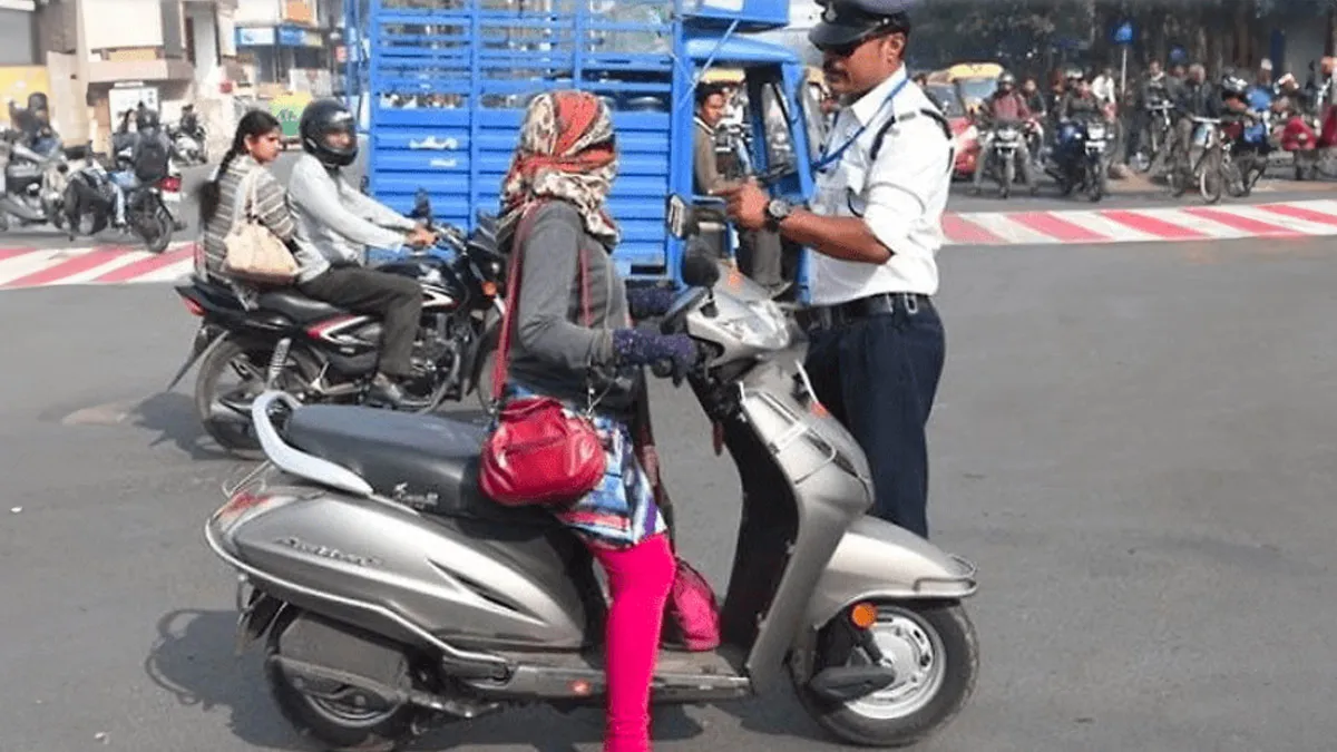 how to check traffic challan