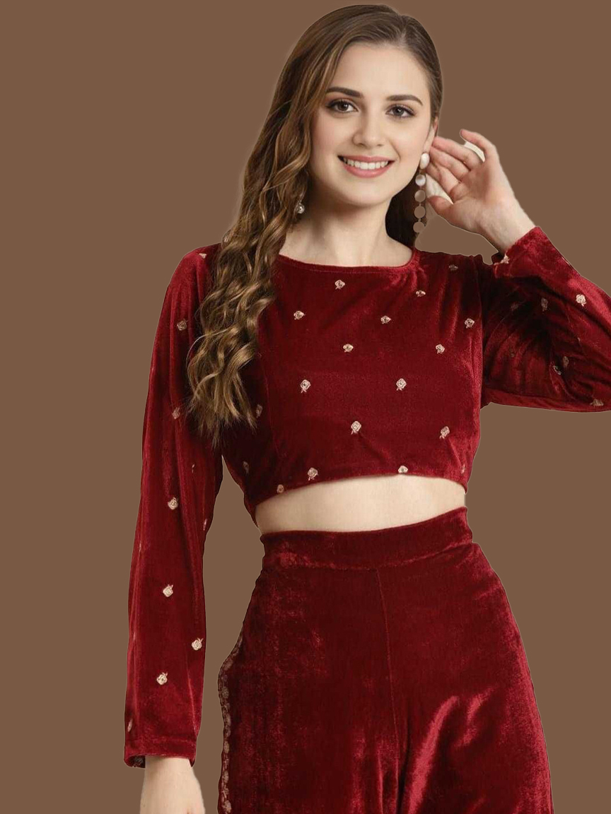 velvet blouse