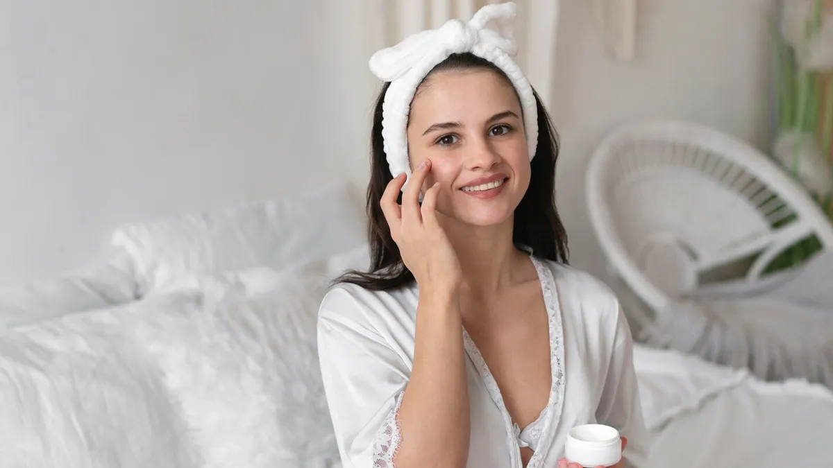 DIY night cream for glowing skin