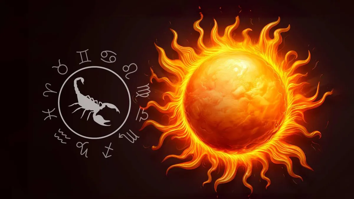 sun transit in scorpio on 16 november 2025