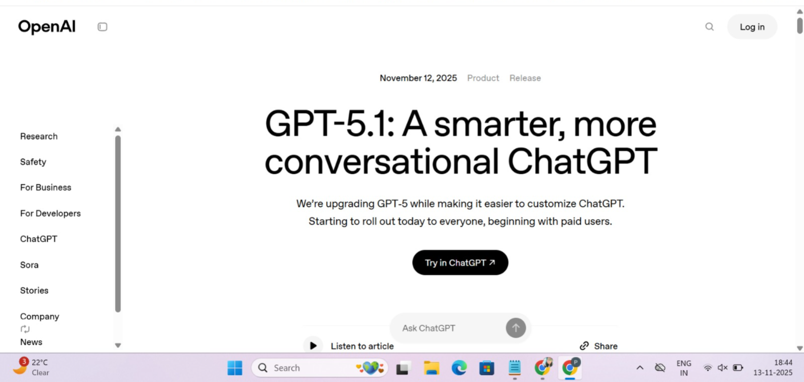 how to work chatgpt 5.1