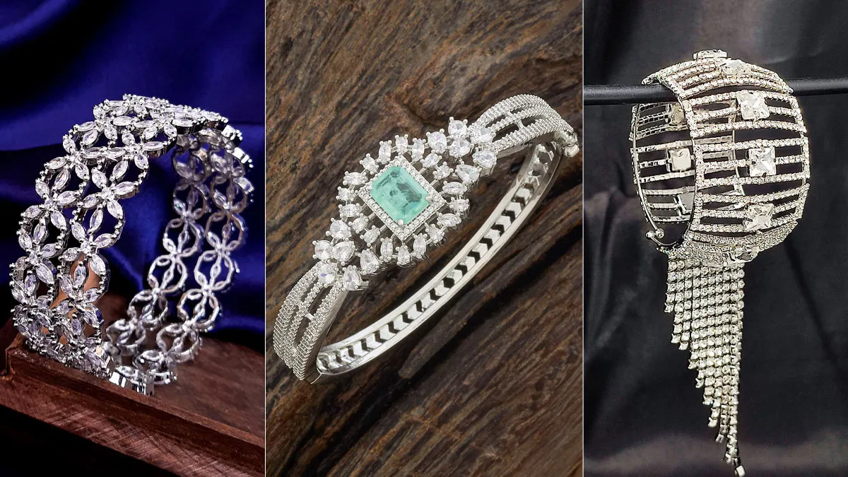 stone silver bracelet