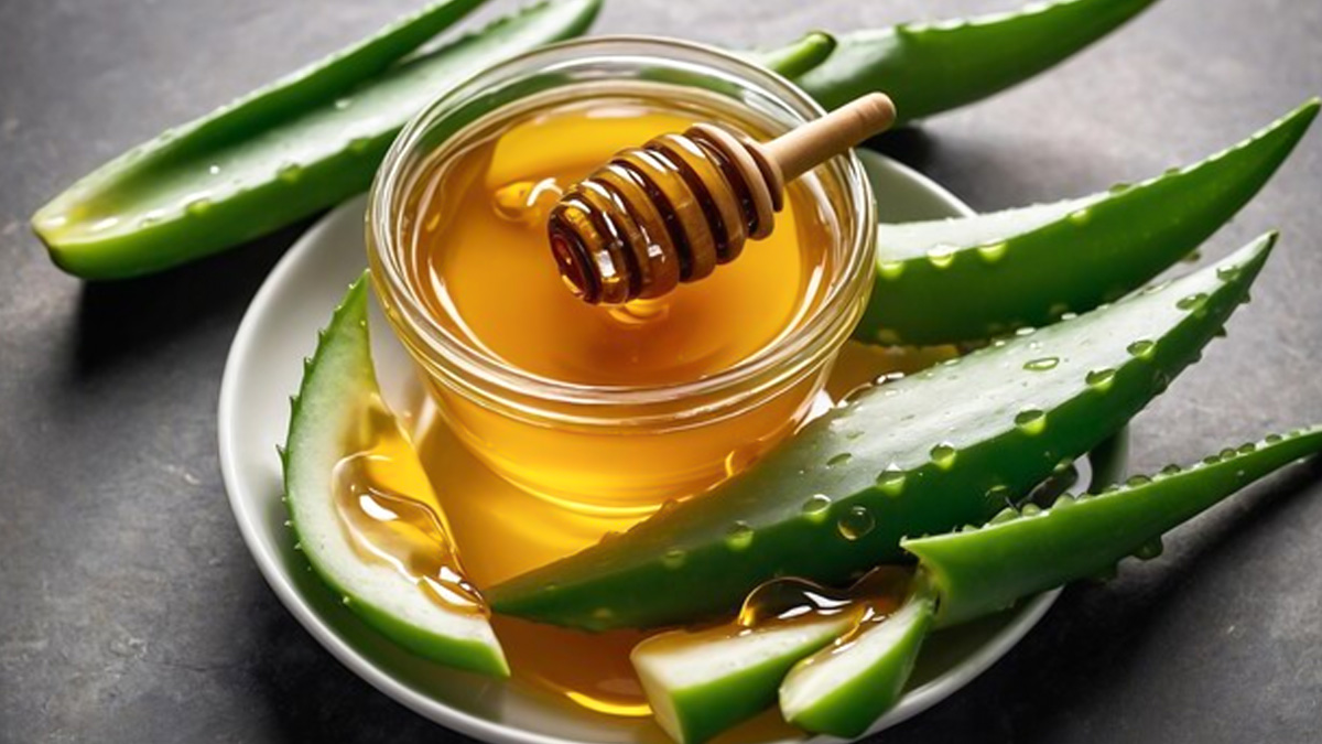 honey and alovera for face