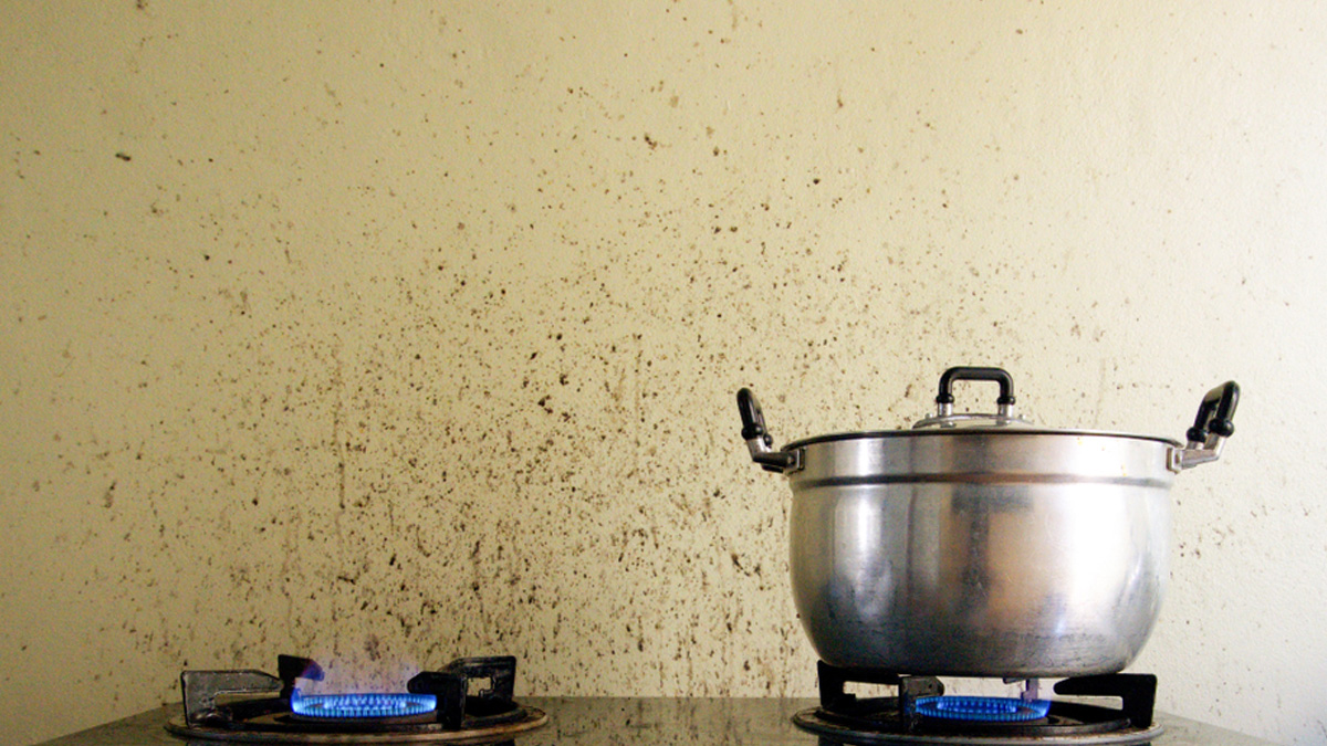 how to clean stain from kitchen rack