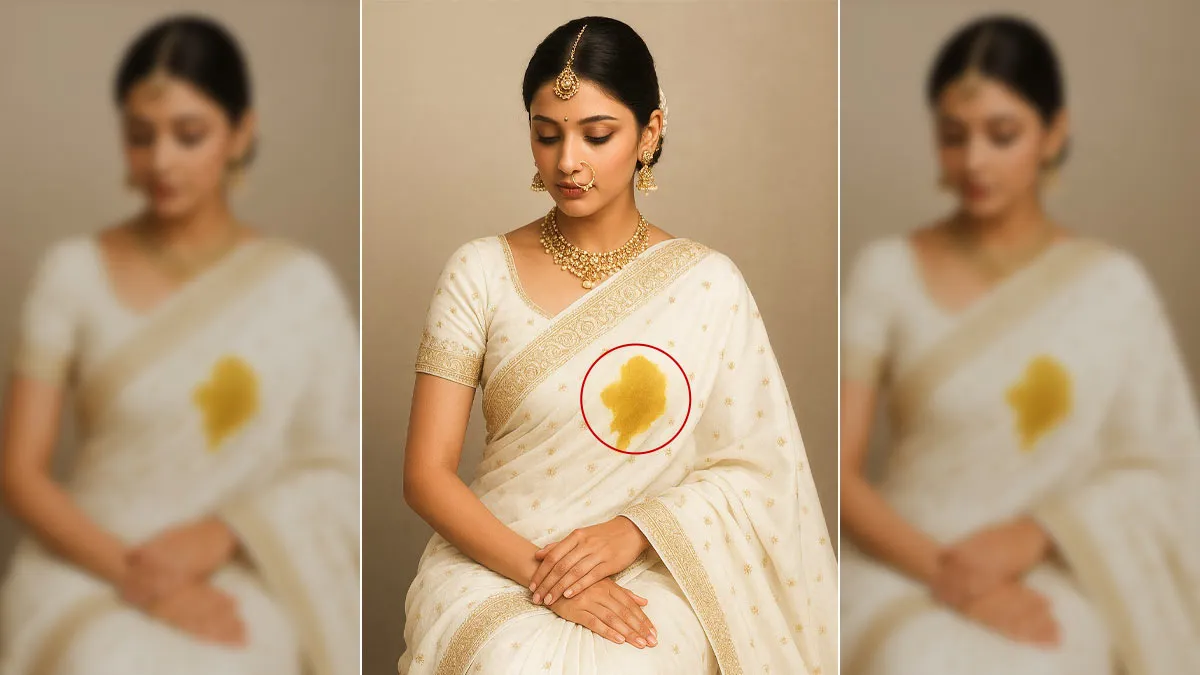 wedding dress oil stain removal