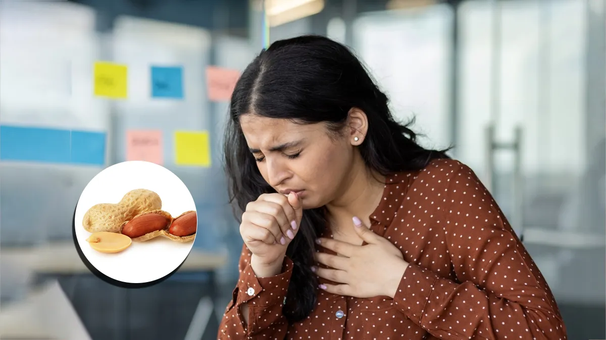 why does eating peanuts cause cough