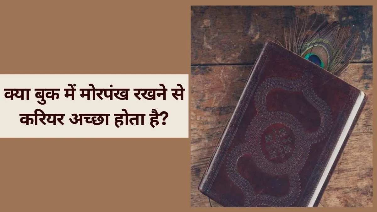 does keeping peacock feather in book lead to good career