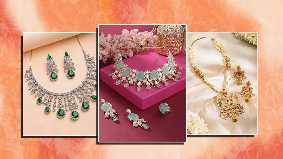 Wedding jewelry for white dress