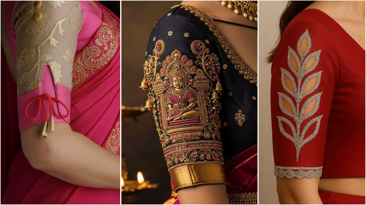 Blouse Designs: मोटी बाजुओं को पतला दिखाएंगी ये ब्‍लाउज की ये Sleeves डिजाइन