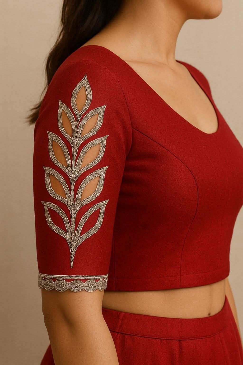 cutwork sleeves designs