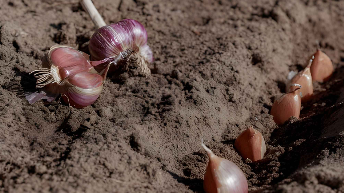 growing garlic