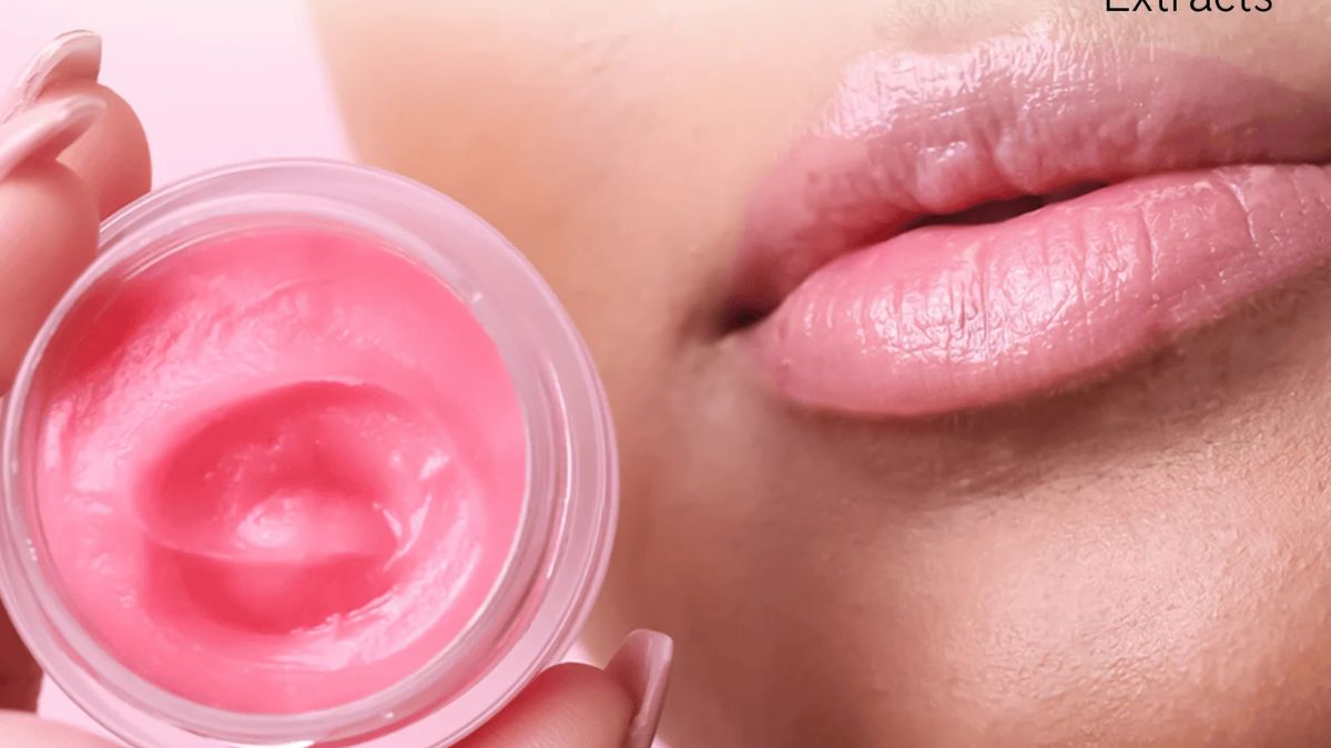 homemade pink lip balm