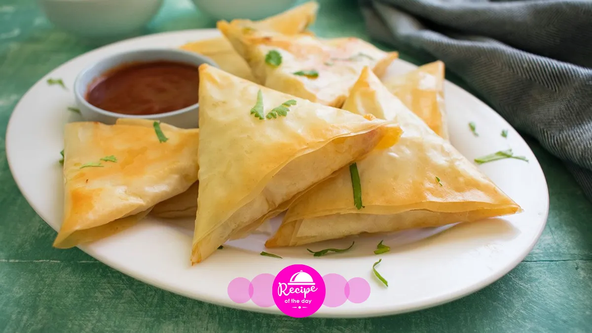 Mushroom Rice Cheese Samosa recipe