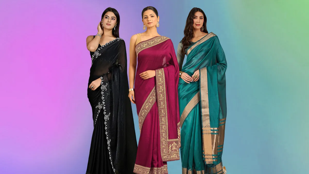 mustard yellow border saree