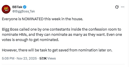 bigg boss 19 nominated contestants for this week