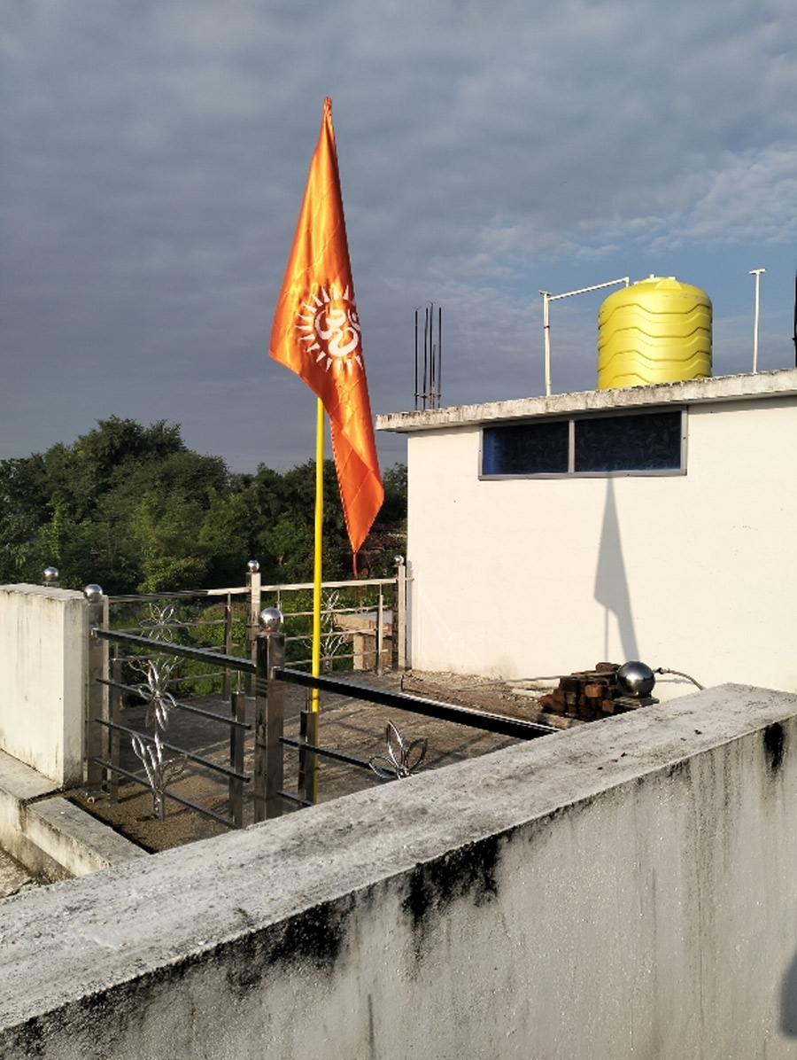 can we hoist ram name flag at home on ram mandir dhwajarohan