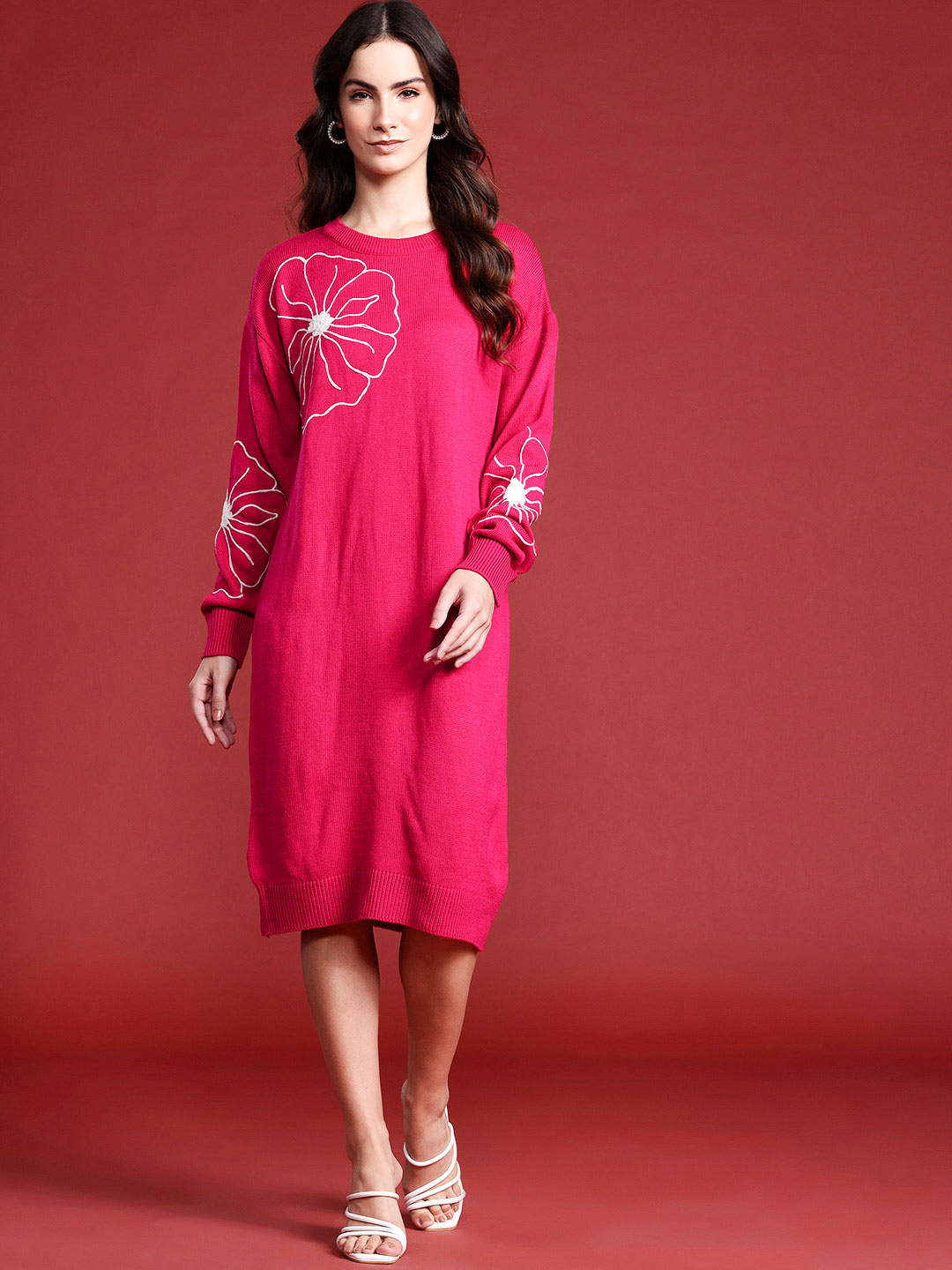 loose woolen short dress