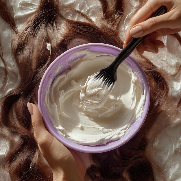 milk mask for dry hair