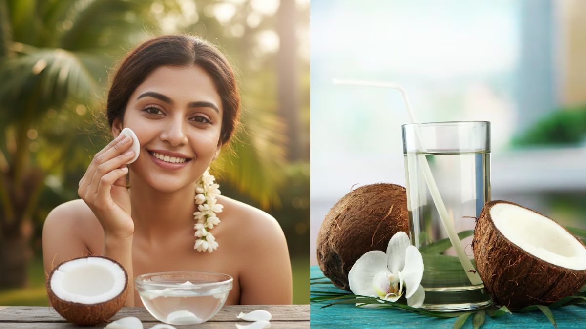 चावल का पानी छोड़िए, चेहरे पर इन तरीकों से करें Coconut Water का इस्‍तेमाल; म‍िलेगा कुदरती न‍िखार