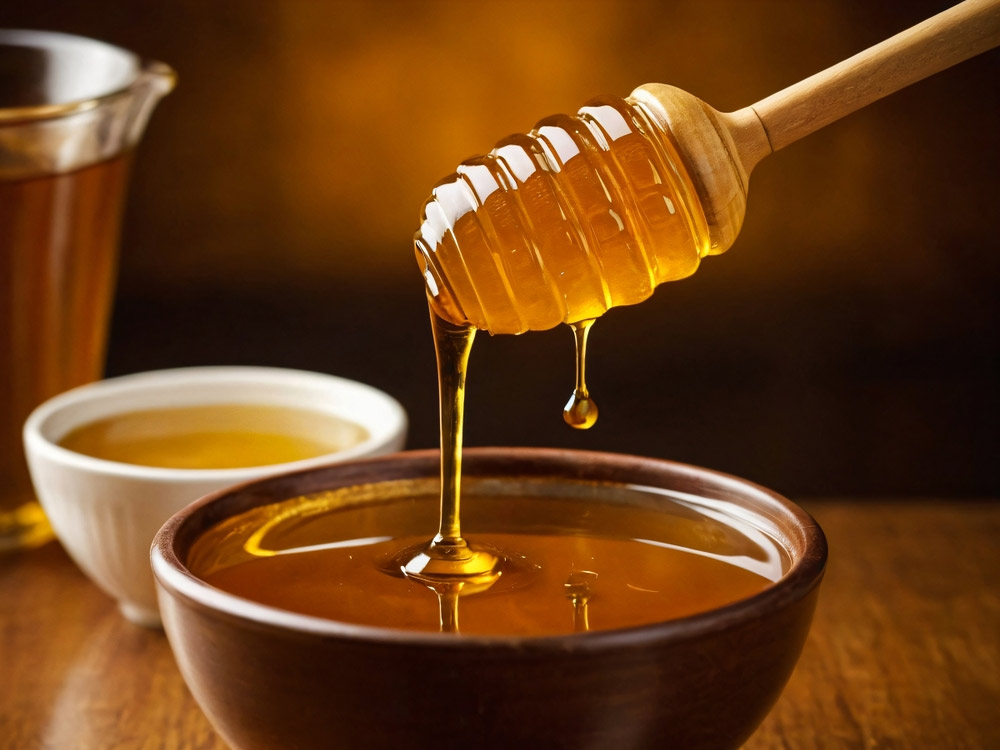 honey for darkness around lips