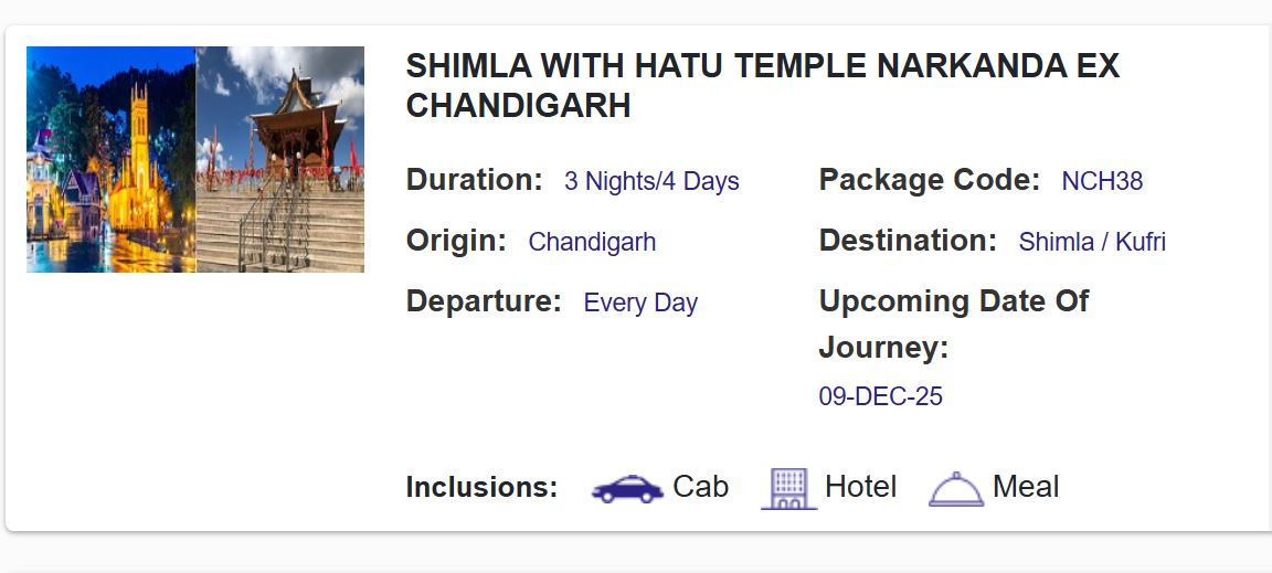 irctc honeymoon tour packages december 2025 list location and budgetS