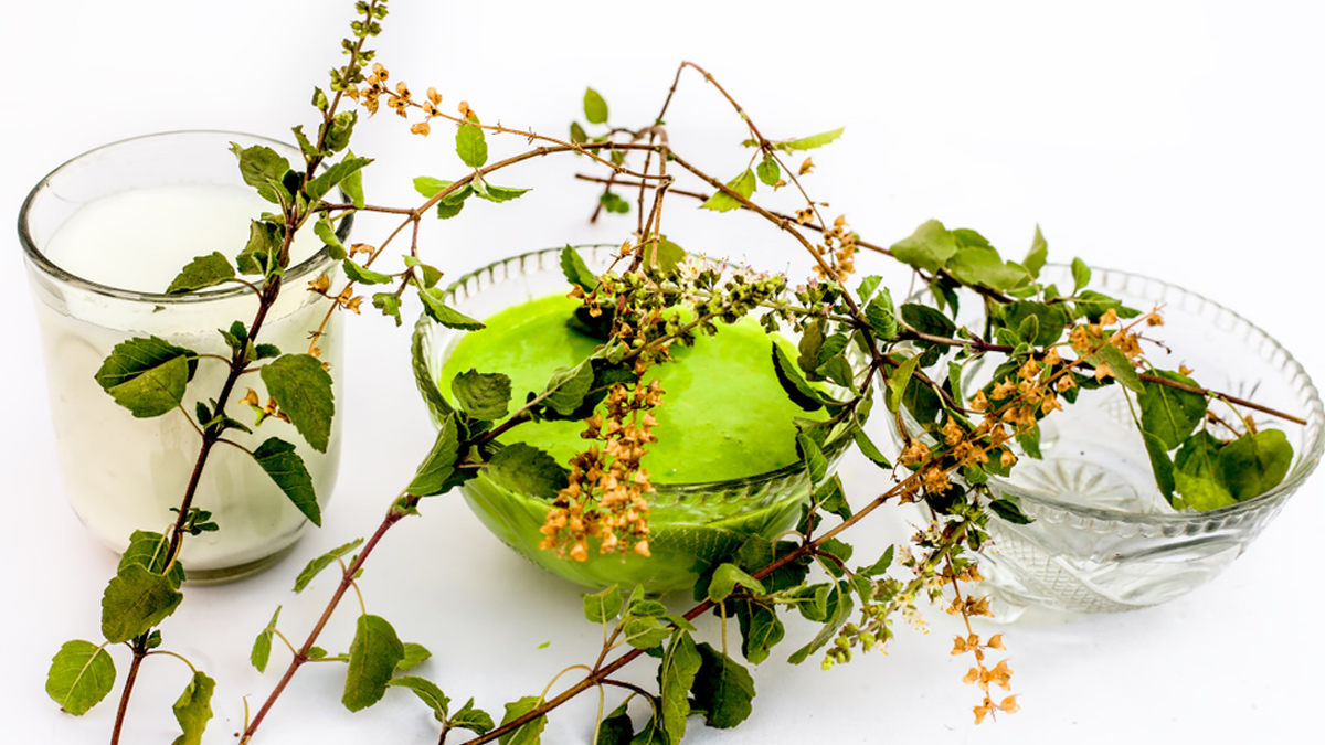 how to make tulsi  facepack