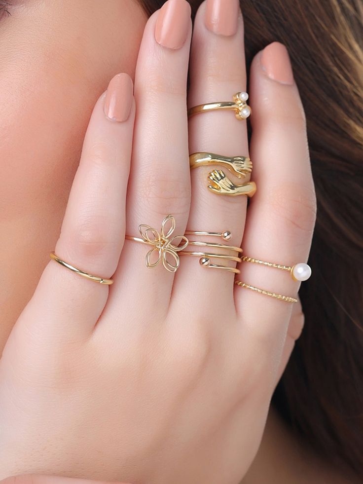 gold daily wear rings