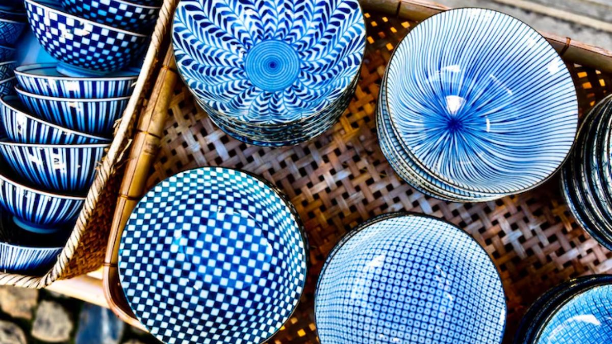 blue pottery