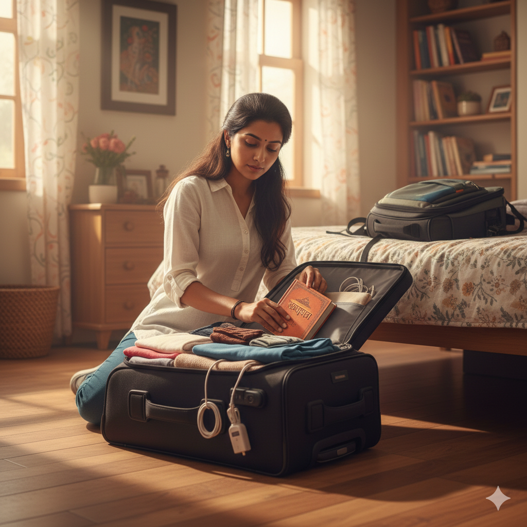 can we keep religious book in bag while travelling