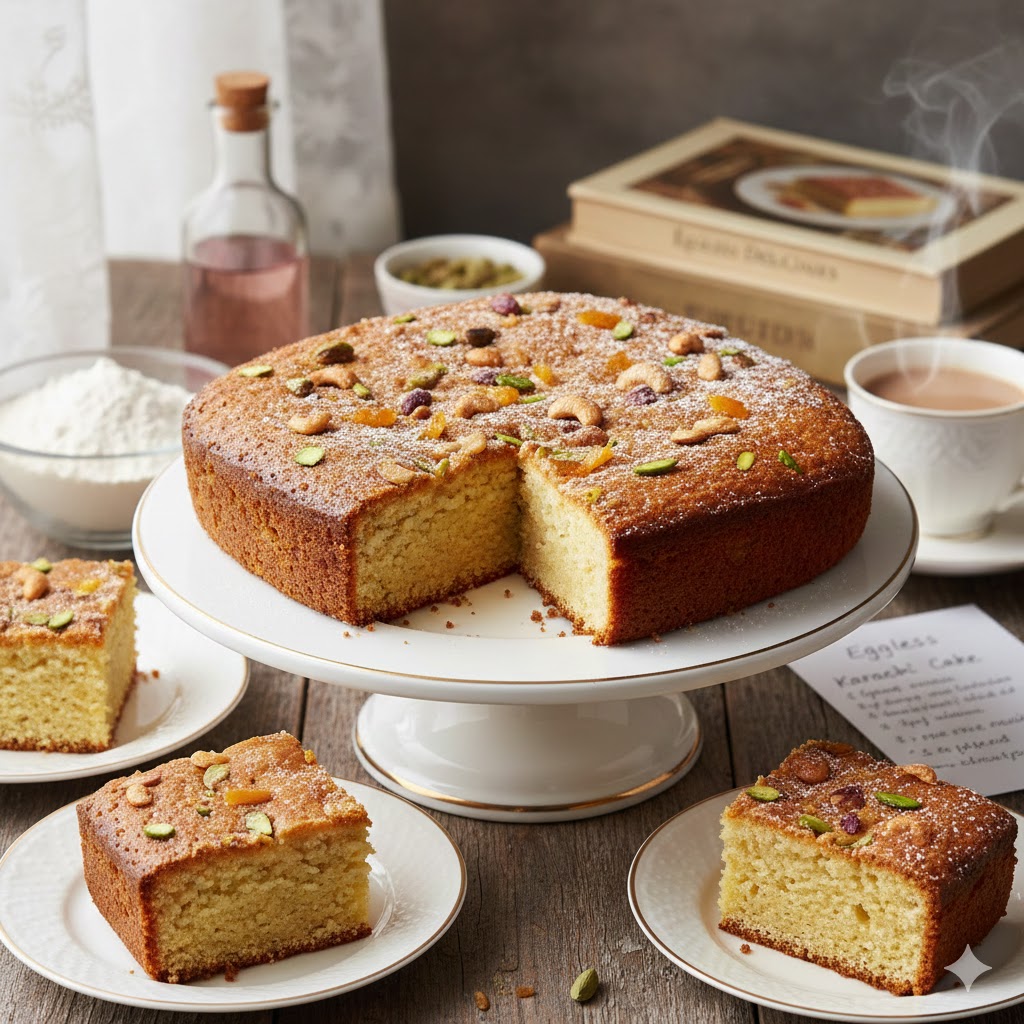 how to make Karachi cake at home